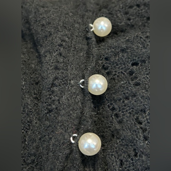 Rachel Parcell Black Knit Delicate Duster Cardigan, size Medium - Picture 7 of 10